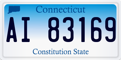 CT license plate AI83169