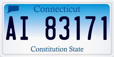 CT license plate AI83171
