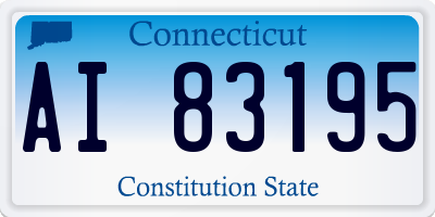 CT license plate AI83195