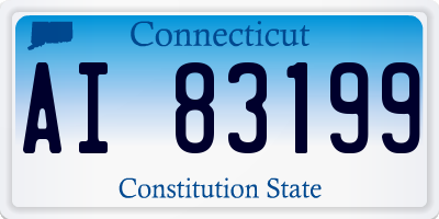 CT license plate AI83199