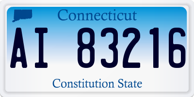 CT license plate AI83216