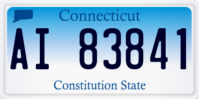 CT license plate AI83841