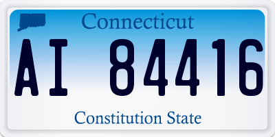 CT license plate AI84416