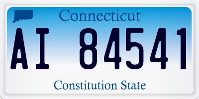 CT license plate AI84541