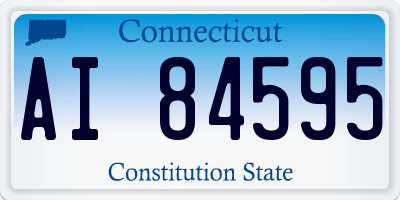 CT license plate AI84595
