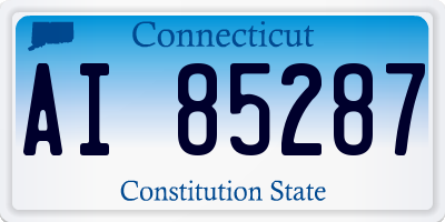 CT license plate AI85287