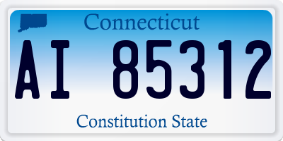 CT license plate AI85312