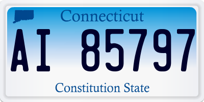 CT license plate AI85797