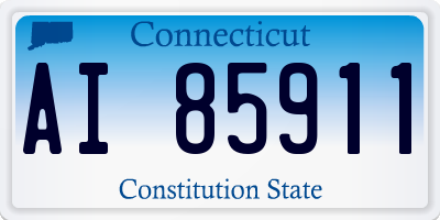 CT license plate AI85911