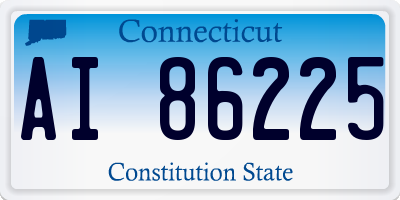 CT license plate AI86225