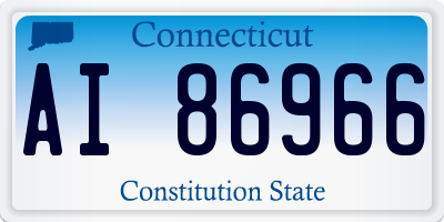 CT license plate AI86966
