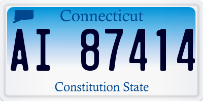 CT license plate AI87414