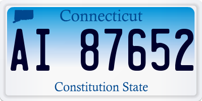 CT license plate AI87652