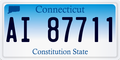 CT license plate AI87711