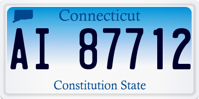 CT license plate AI87712