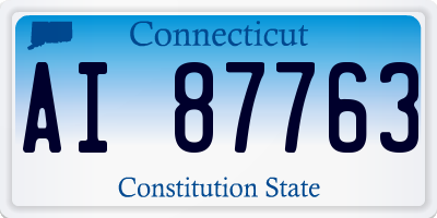 CT license plate AI87763