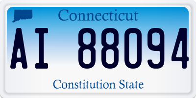 CT license plate AI88094