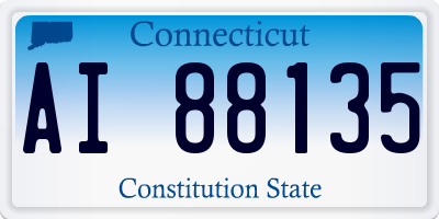 CT license plate AI88135