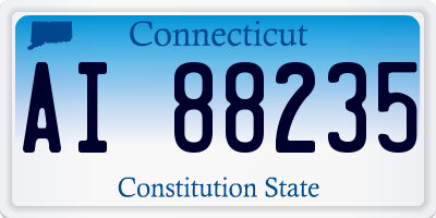 CT license plate AI88235