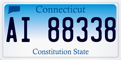 CT license plate AI88338