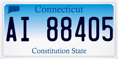 CT license plate AI88405