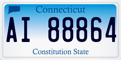 CT license plate AI88864