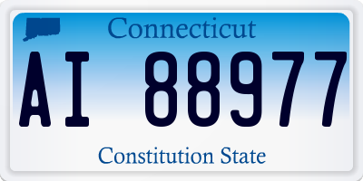 CT license plate AI88977