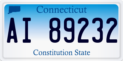 CT license plate AI89232