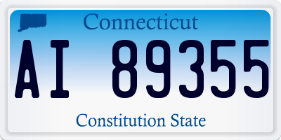 CT license plate AI89355