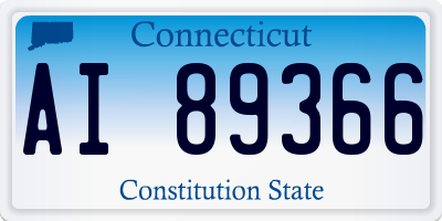 CT license plate AI89366