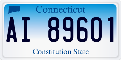 CT license plate AI89601