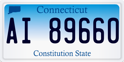 CT license plate AI89660