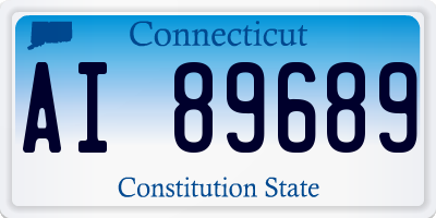 CT license plate AI89689