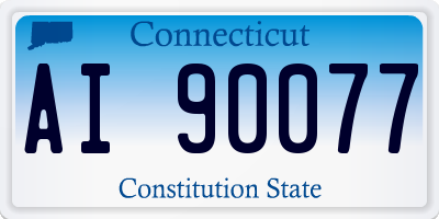 CT license plate AI90077