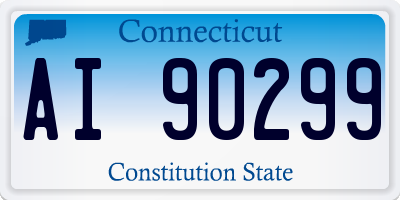 CT license plate AI90299