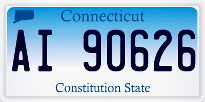 CT license plate AI90626