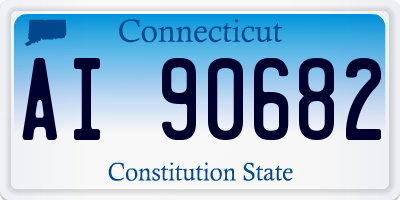 CT license plate AI90682
