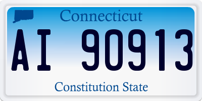 CT license plate AI90913