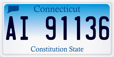 CT license plate AI91136