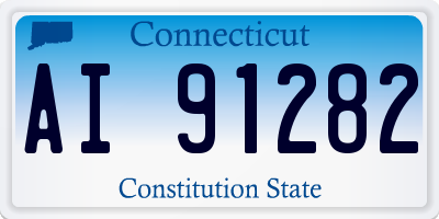 CT license plate AI91282