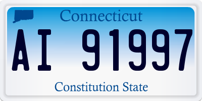 CT license plate AI91997