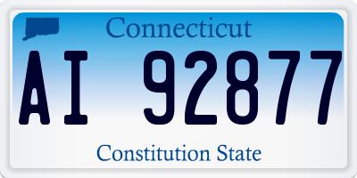 CT license plate AI92877