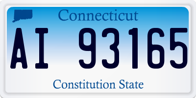 CT license plate AI93165