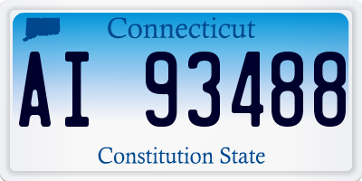 CT license plate AI93488