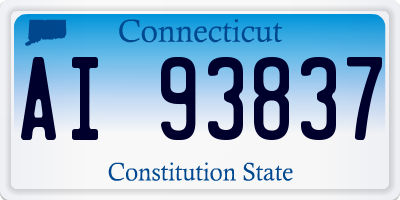 CT license plate AI93837