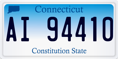 CT license plate AI94410
