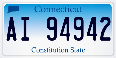 CT license plate AI94942