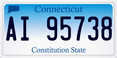 CT license plate AI95738