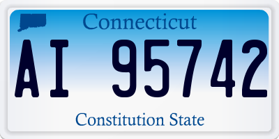 CT license plate AI95742