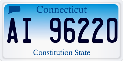 CT license plate AI96220